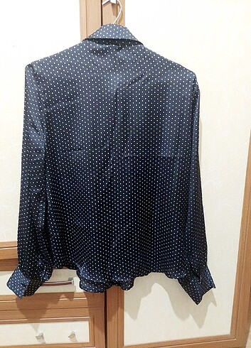 Koton Puantiyeli Saten Gömlek - Görsel 6