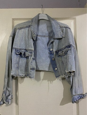 Crop kot ceket