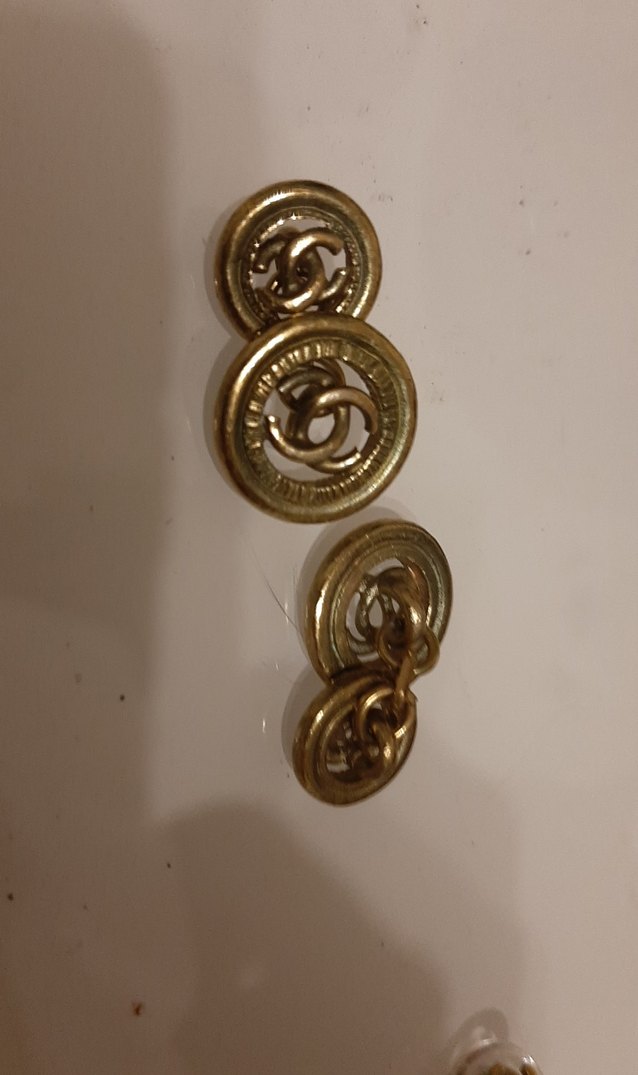Orjinâl Chanel kol düğmeleri. - Görsel 5