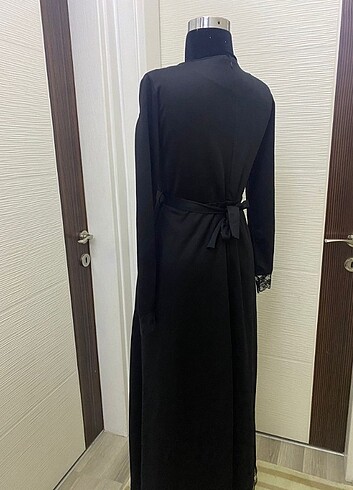 40 Beden siyah Renk Tesettür baharlık elbise