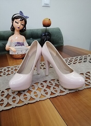 Diğer Pudra rengi 36 no gizli platform ayakkabı