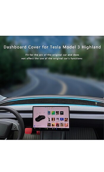 Beden Tesla Model 3 Göğüs Dashboard Halısı