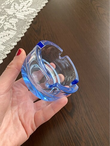 Beden mavi Renk Paşabahçe cam kül tablası