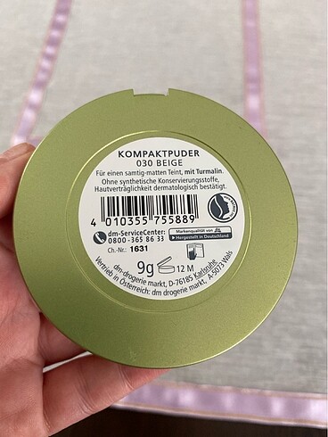 Diğer Alverde Naturkosmetik pudra 030