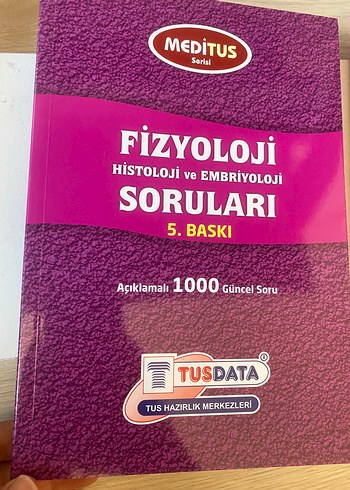Fizyoloji, Histoloji ve Embriyoloji Soru Kitabı