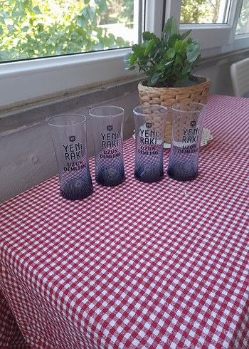 Mor Yeni Rakı Uzun İnce Bardak Seti