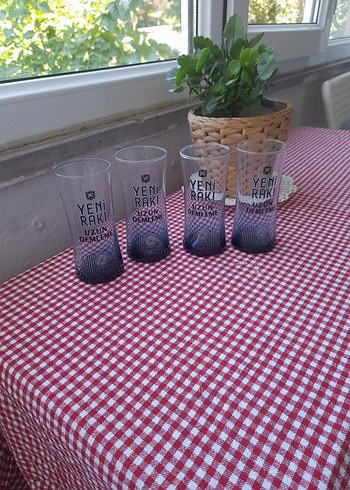 Paşabahçe Mor Yeni Rakı Uzun İnce Bardak Seti