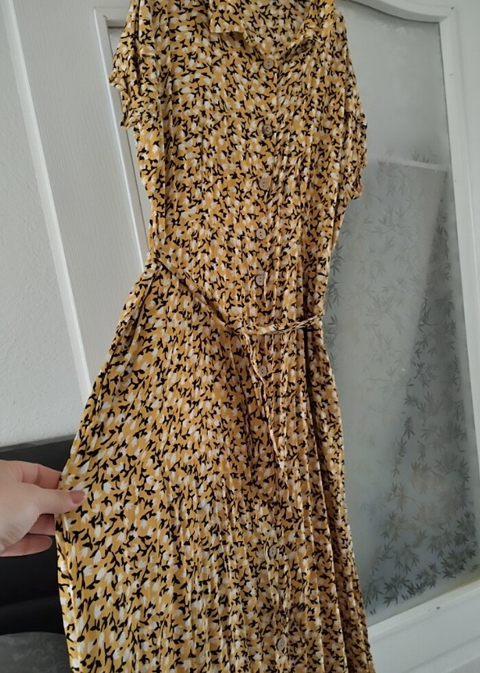 Yazlik kisa kol boydan elbise - Görsel 2