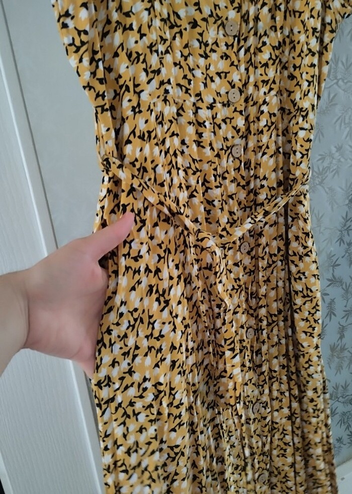 Yazlik kisa kol boydan elbise - Görsel 3