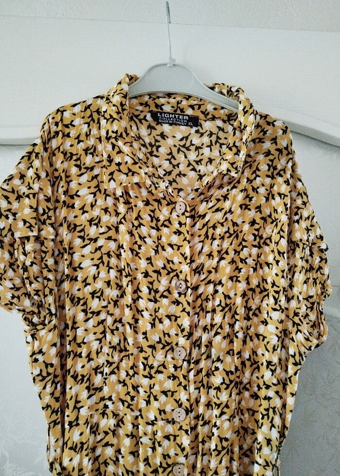 Yazlik kisa kol boydan elbise - Görsel 4