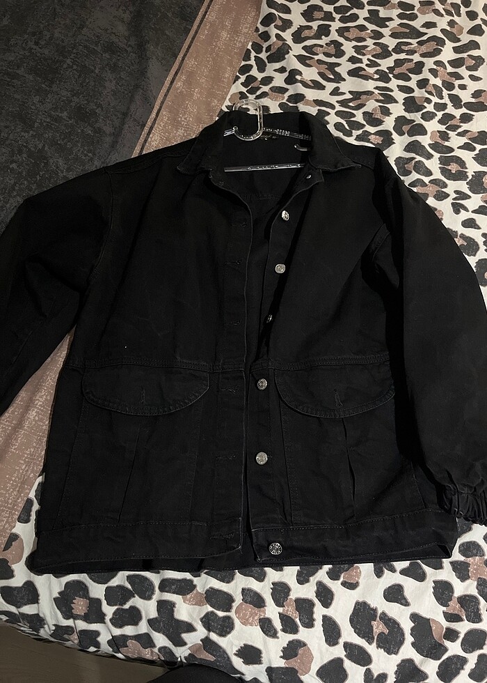 Siyah kot ceket - Görsel 3