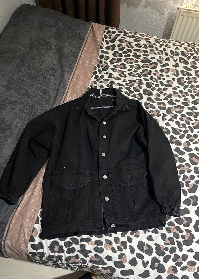 Siyah kot ceket - Görsel 4