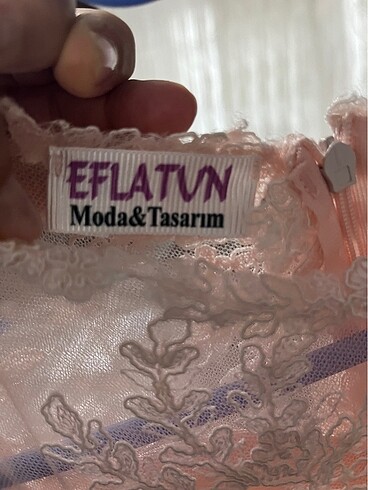 Pudra pembesi Kız çocuk abiye elbise - Görsel 7