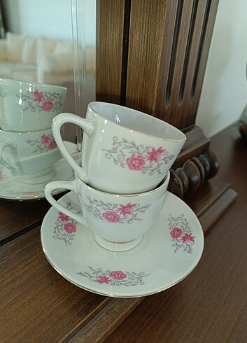 Beden pembe Renk İki kişilik kahve fincanı