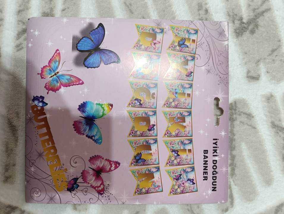 Mor Nakışlı Dantel Kelebek Kanat Seti - Görsel 5