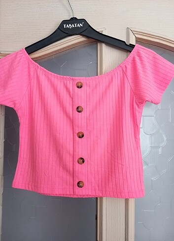 11-12 Yaş Beden çeşitli Renk 11 12 yaş çocuk tshirt krop 