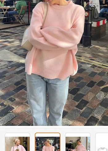 Trendyol & Milla Pembe kazak yeni L XL bedene olur