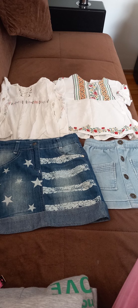 Nakışlı Beyaz Bohem Kız Şortu - Görsel 2