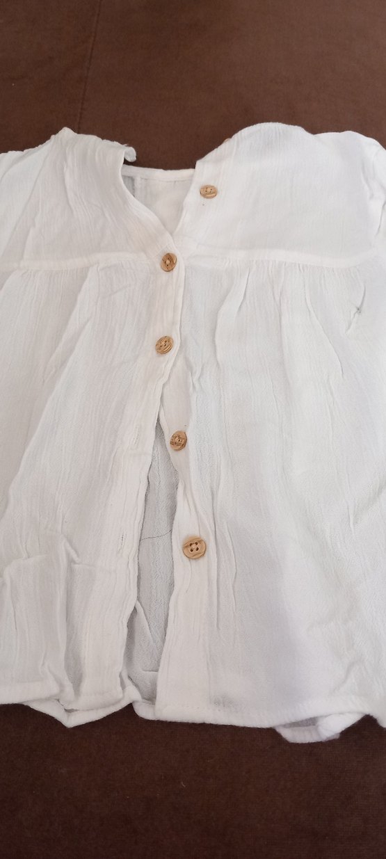 Nakışlı Beyaz Bohem Kız Şortu - Görsel 5