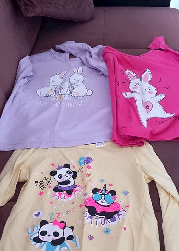 Kız Çocuk Pembe Pamuklu Kısa Kollu Tişört - Görsel 2