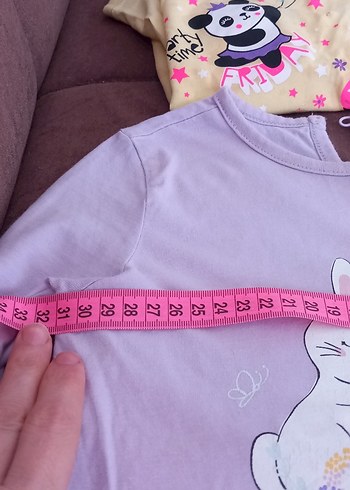 Kız Çocuk Pembe Pamuklu Kısa Kollu Tişört - Görsel 5