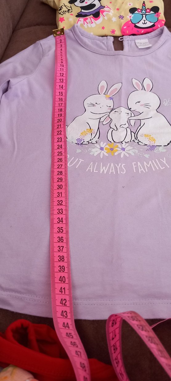 Kız Çocuk Pembe Pamuklu Kısa Kollu Tişört - Görsel 4