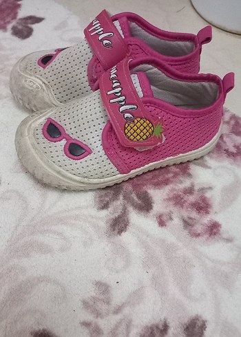 Kız Çocuk Pembe Baskılı Cırt Cırtlı Spor Ayakkabı - Görsel 5