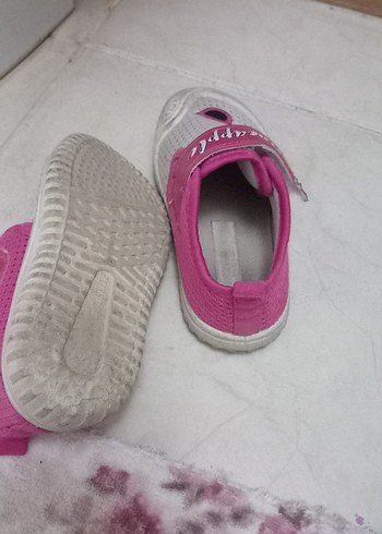 Kız Çocuk Pembe Baskılı Cırt Cırtlı Spor Ayakkabı - Görsel 3