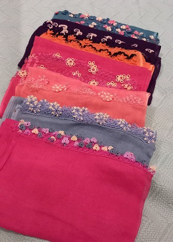 Renkli Dantel Detaylı Bohem Kadın Şal - Görsel 4