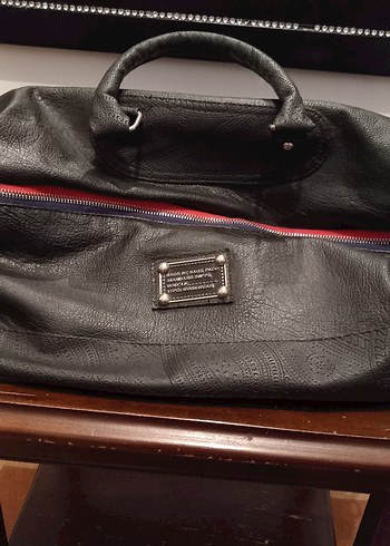 Siyah Deri Tokalı Kadın Çanta - Görsel 2