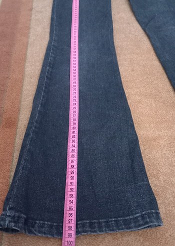 ispanyol paça Kadın Jean Pantolon - Görsel 6