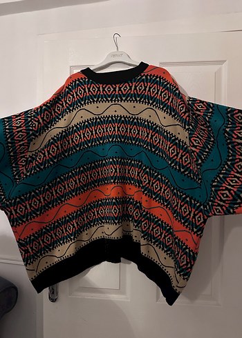 Kadın Çok Renkli Kazak - Görsel 2