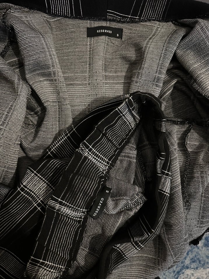 Gri Ekose Desenli Kadın Takım - Görsel 5