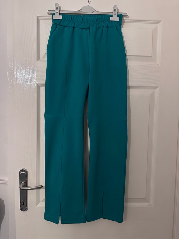 Kadın Yeşil Midi Takım Fermuarlı Ceket - Görsel 3