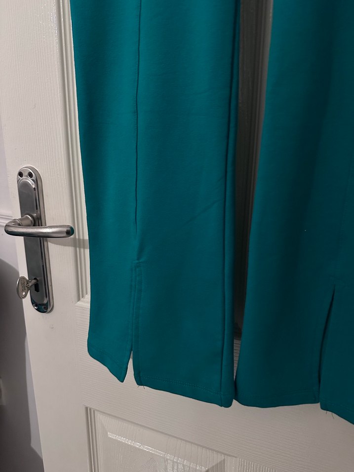 Kadın Yeşil Midi Takım Fermuarlı Ceket - Görsel 4