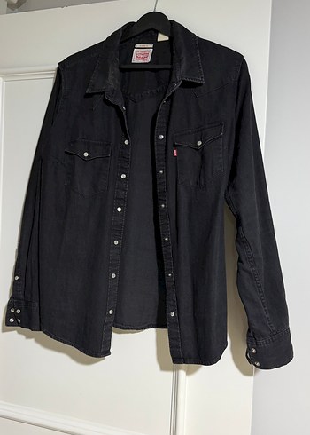 Levis Levi S Siyah Denim Gomlek