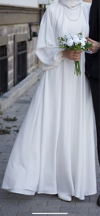 Armine nikah elbisesi (beyaz Ekru abiye)
