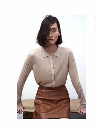 Zara polo yaka hırka