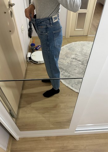 Mavi mom jean - Görsel 4