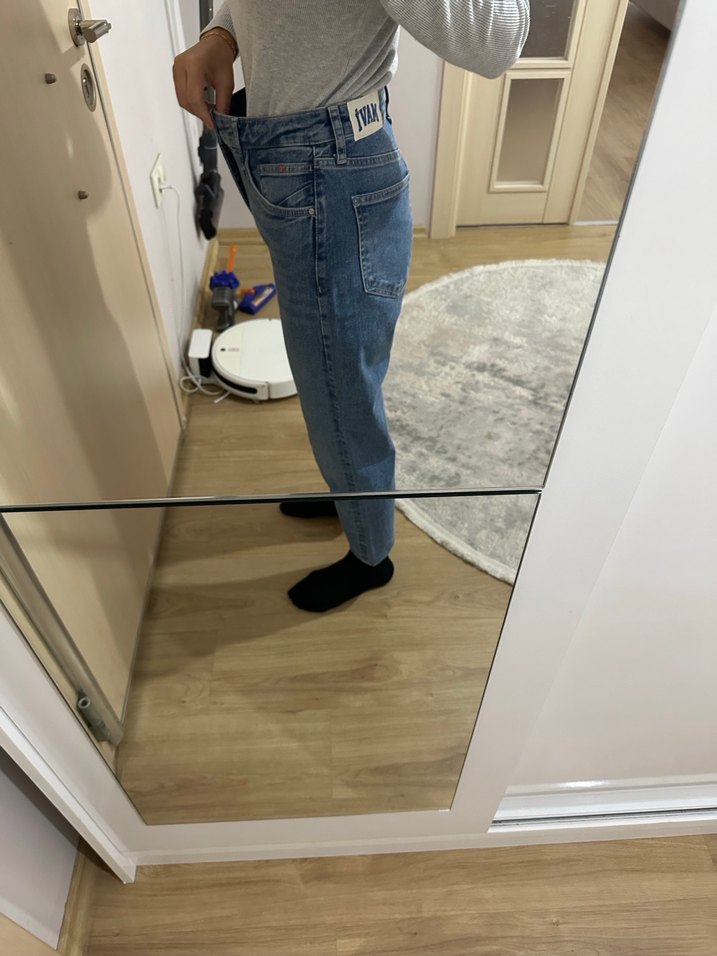 Mavi mom jean - Görsel 4