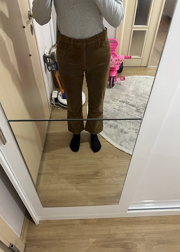 Mango fitilli kadife pantolon - Görsel 4