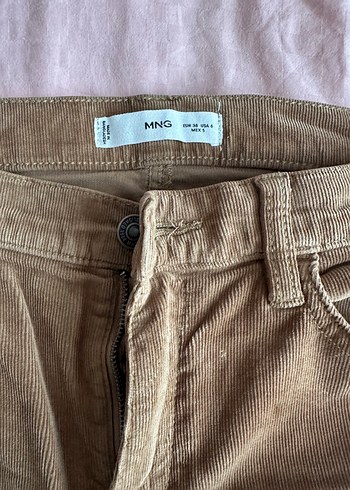 Mango fitilli kadife pantolon - Görsel 2