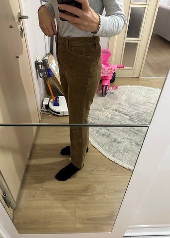 Mango fitilli kadife pantolon - Görsel 5