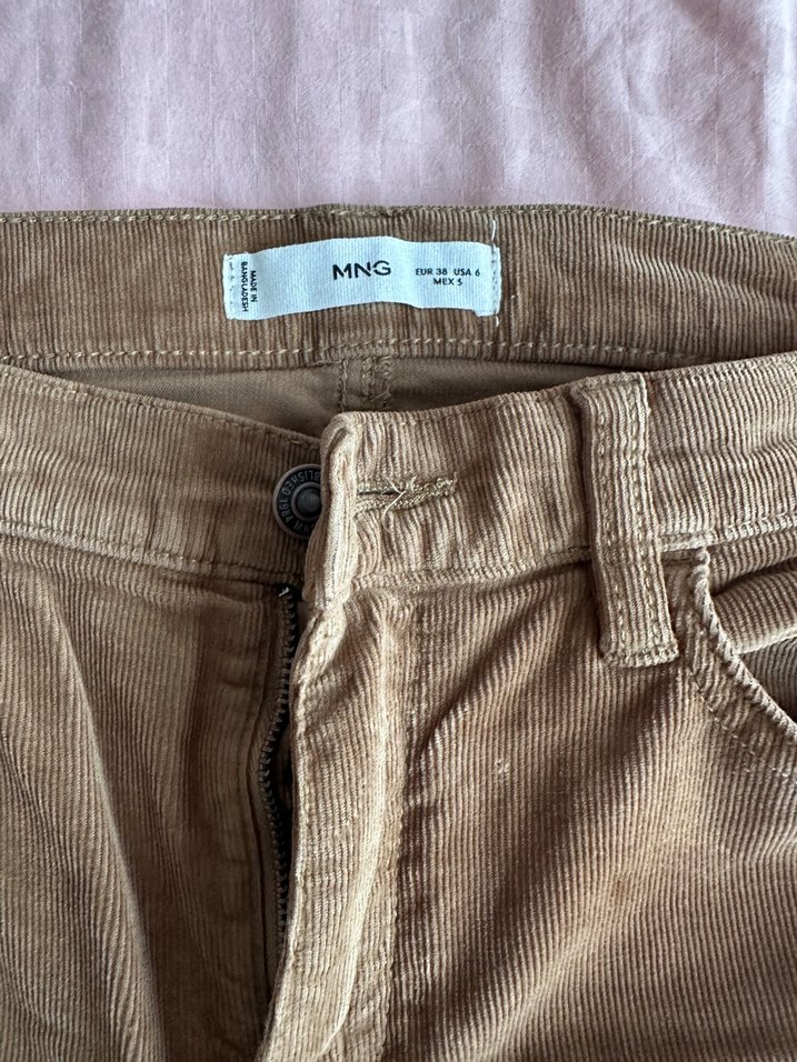 Mango fitilli kadife pantolon - Görsel 2