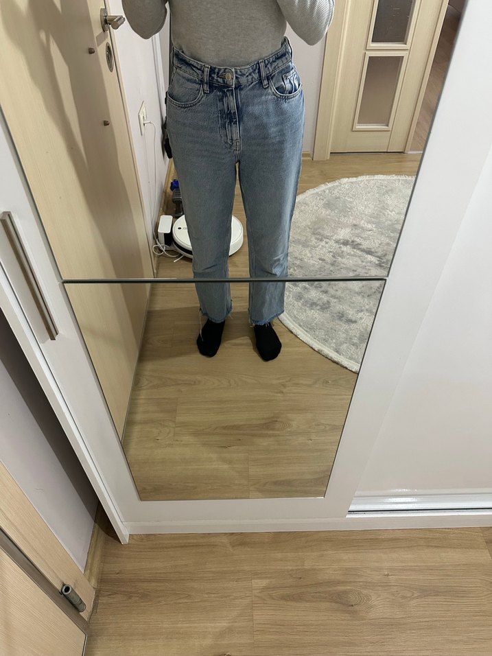 Zara straight pantolon - Görsel 3