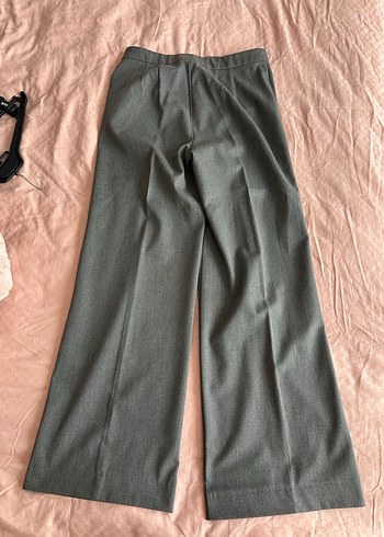 Gri palazzo pantolon - Görsel 3