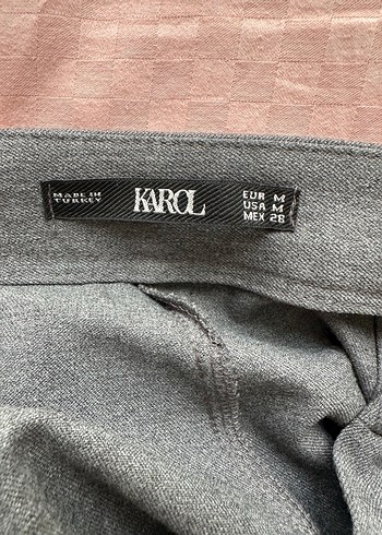 Gri palazzo pantolon - Görsel 4