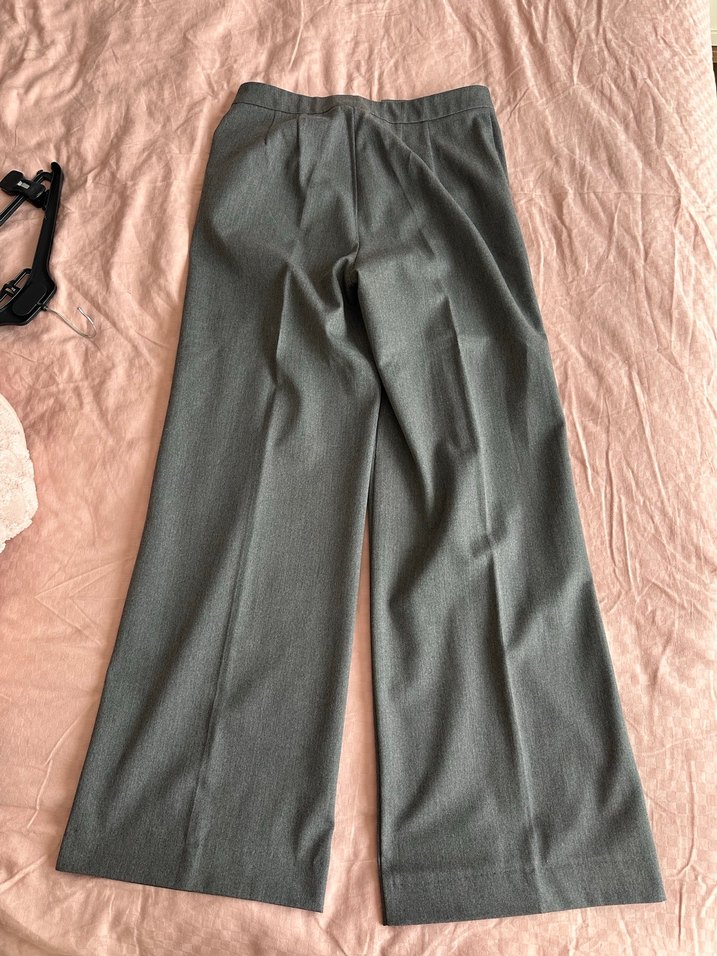 Gri palazzo pantolon - Görsel 3