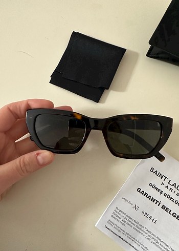Saint Laurent Siyah Kadın Güneş Gözlüğü - Görsel 2