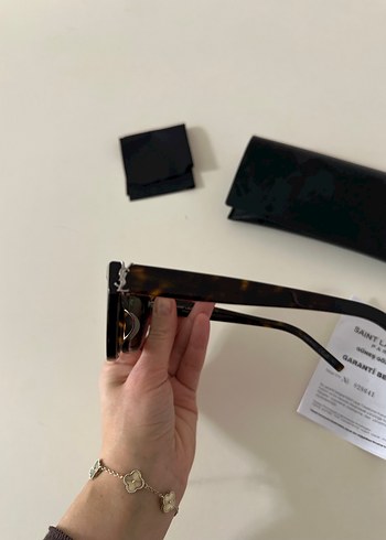 Saint Laurent Siyah Kadın Güneş Gözlüğü - Görsel 5